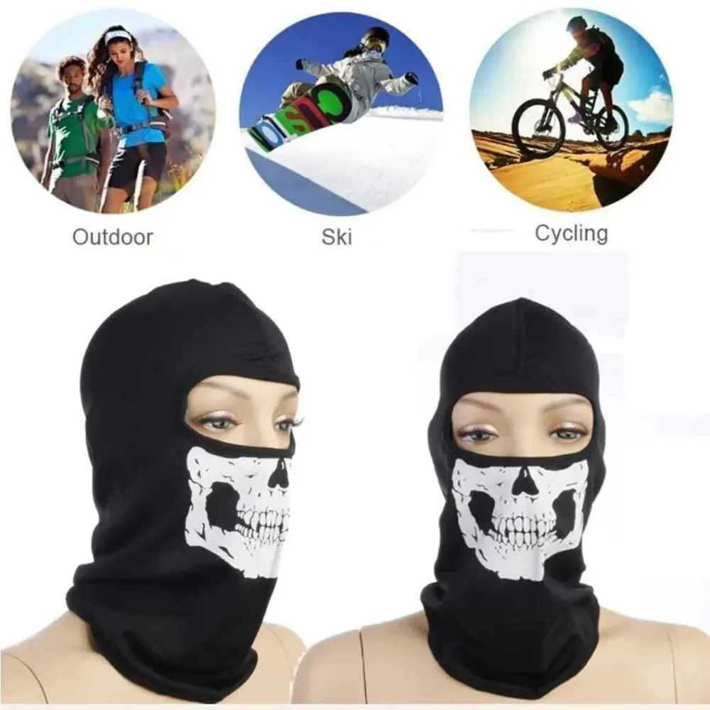 Ghost Skull Bike Motorcycle Helmet Hood Ski Sport Neck Balaclava Face Mask Hat